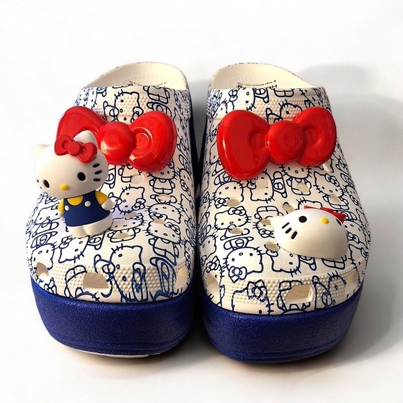 Hello Kitty Shoes - Hello Kitty x Crocs Mega Crush Clog – Limited Edition Platform – Size W10